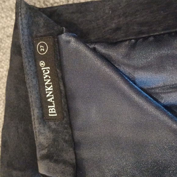 Blank NYC Brown To Black Ombre Leather Lined Skirt W-27 - Picture 6 of 6